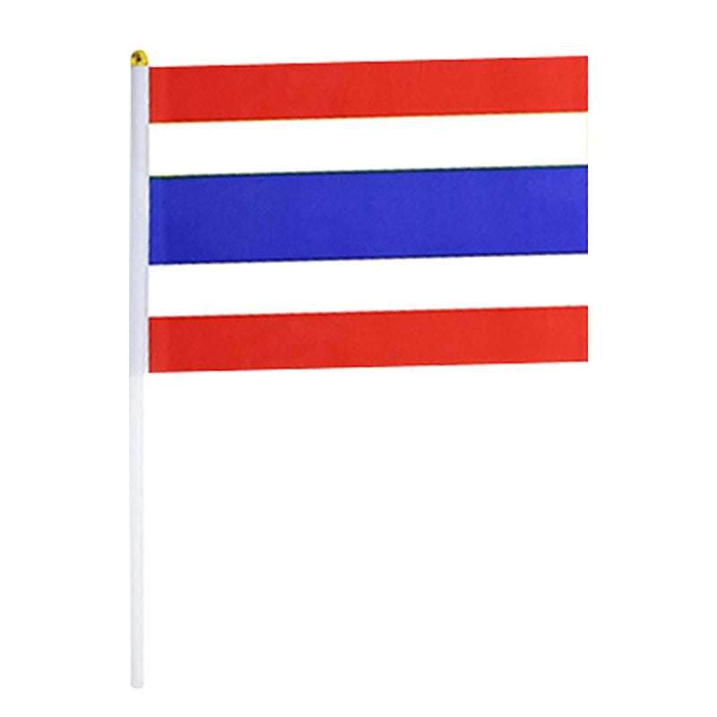 mflagperft Thailand Flag Thai Flag, Small Mini Handheld Thailand Flags on Stick, Ideal for Party Parades Sports Events Patriotic Festival Decorations - Image 2